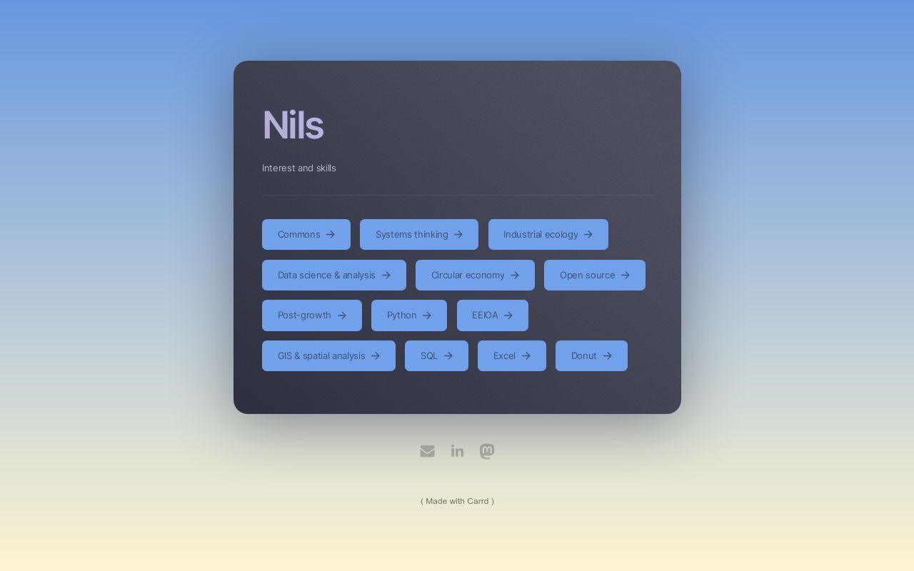 Carrd profile picture for @njb